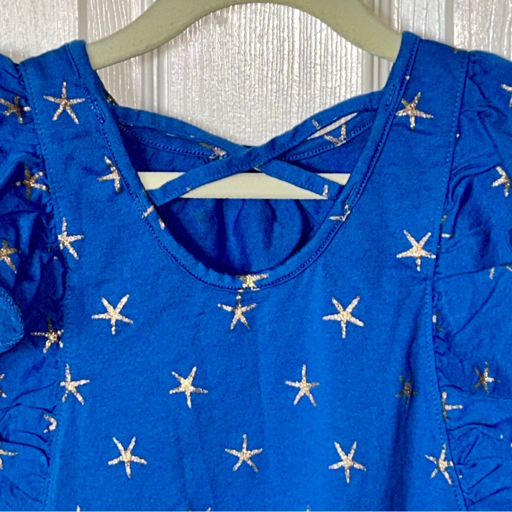 Tea Collection Sparkle Star Ruffle Dress -NEW - Picture 8 of 9